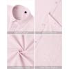 imageJVER Mens Cotton Linen Short Sleeve Shirts Casual Lightweight Button Down Shirts Vacation Beach Summer Tops with PocketPink