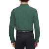 imageJVER Mens Dress Shirts Stretch Stain Shield Long Sleeve Solid Formal Shirt Business Casual Button Down ShirtsArmy Green