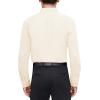 imageJVER Mens Dress Shirts Stretch Stain Shield Long Sleeve Solid Formal Shirt Business Casual Button Down ShirtsBeige