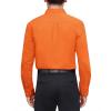 imageJVER Mens Dress Shirts Stretch Stain Shield Long Sleeve Solid Formal Shirt Business Casual Button Down ShirtsBurnt Orange