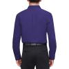 imageJVER Mens Dress Shirts Stretch Stain Shield Long Sleeve Solid Formal Shirt Business Casual Button Down ShirtsDark Purple
