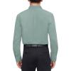 imageJVER Mens Dress Shirts Stretch Stain Shield Long Sleeve Solid Formal Shirt Business Casual Button Down ShirtsGrayish Green