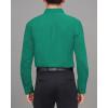 imageJVER Mens Dress Shirts Stretch Stain Shield Long Sleeve Solid Formal Shirt Business Casual Button Down ShirtsHunter Green
