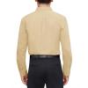 imageJVER Mens Dress Shirts Stretch Stain Shield Long Sleeve Solid Formal Shirt Business Casual Button Down ShirtsKhaki