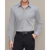 imageJVER Mens Dress Shirts Stretch Stain Shield Long Sleeve Solid Formal Shirt Business Casual Button Down ShirtsLight Grey