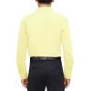 imageJVER Mens Dress Shirts Stretch Stain Shield Long Sleeve Solid Formal Shirt Business Casual Button Down ShirtsLight Yellow
