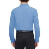 imageJVER Mens Dress Shirts Stretch Stain Shield Long Sleeve Solid Formal Shirt Business Casual Button Down ShirtsMist Blue