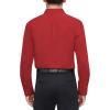 imageJVER Mens Dress Shirts Stretch Stain Shield Long Sleeve Solid Formal Shirt Business Casual Button Down ShirtsRed