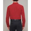 imageJVER Mens Dress Shirts Stretch Stain Shield Long Sleeve Solid Formal Shirt Business Casual Button Down ShirtsRed