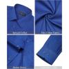 imageJVER Mens Dress Shirts Stretch Stain Shield Long Sleeve Solid Formal Shirt Business Casual Button Down ShirtsRoyal Blue