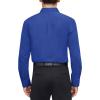 imageJVER Mens Dress Shirts Stretch Stain Shield Long Sleeve Solid Formal Shirt Business Casual Button Down ShirtsRoyal Blue