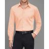 imageJVER Mens Dress Shirts Stretch Stain Shield Long Sleeve Solid Formal Shirt Business Casual Button Down ShirtsScallop