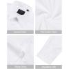 imageJVER Mens Dress Shirts Stretch Stain Shield Long Sleeve Solid Formal Shirt Business Casual Button Down ShirtsWhite
