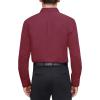 imageJVER Mens Dress Shirts Stretch Stain Shield Long Sleeve Solid Formal Shirt Business Casual Button Down ShirtsWine Red