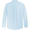 imageJVER Mens Oxford Shirt Solid Casual Button Down Collar Shirts Long Sleeve Dress Shirts with PocketAqua