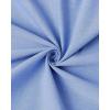 imageJVER Mens Oxford Shirt Solid Casual Button Down Collar Shirts Long Sleeve Dress Shirts with PocketBlue