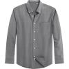 imageJVER Mens Oxford Shirt Solid Casual Button Down Collar Shirts Long Sleeve Dress Shirts with PocketCharcoal Grey