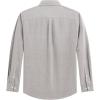 imageJVER Mens Oxford Shirt Solid Casual Button Down Collar Shirts Long Sleeve Dress Shirts with PocketGrey Khaki