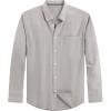imageJVER Mens Oxford Shirt Solid Casual Button Down Collar Shirts Long Sleeve Dress Shirts with PocketGrey Khaki
