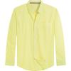 imageJVER Mens Oxford Shirt Solid Casual Button Down Collar Shirts Long Sleeve Dress Shirts with PocketLemon Yellow
