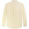 imageJVER Mens Oxford Shirt Solid Casual Button Down Collar Shirts Long Sleeve Dress Shirts with PocketLight Yellow