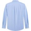 imageJVER Mens Oxford Shirt Solid Casual Button Down Collar Shirts Long Sleeve Dress Shirts with PocketSky Blue