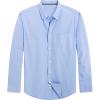 imageJVER Mens Oxford Shirt Solid Casual Button Down Collar Shirts Long Sleeve Dress Shirts with PocketSky Blue