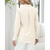 imageJVER Button Down Shirts for Women Stretch Collared Cotton Long Sleeve Dress Shirt Business Casual Blouse for WorkBeige