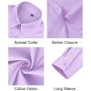 imageJVER Button Down Shirts for Women Stretch Collared Cotton Long Sleeve Dress Shirt Business Casual Blouse for WorkLight Purple