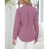 imageJVER Button Down Shirts for Women Stretch Collared Cotton Long Sleeve Dress Shirt Business Casual Blouse for WorkRose Salt