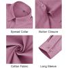 imageJVER Button Down Shirts for Women Stretch Collared Cotton Long Sleeve Dress Shirt Business Casual Blouse for WorkRose Salt