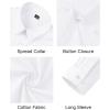 imageJVER Button Down Shirts for Women Stretch Collared Cotton Long Sleeve Dress Shirt Business Casual Blouse for WorkWhite