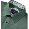 imageJVER Mens Casual Long Sleeve Stretch Dress Shirt WrinkleFree Regular Fit Button Down ShirtsArmy Green