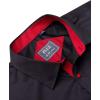imageJVER Mens Casual Long Sleeve Stretch Dress Shirt WrinkleFree Regular Fit Button Down ShirtsBlackRed