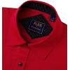 imageJVER Mens Casual Long Sleeve Stretch Dress Shirt WrinkleFree Regular Fit Button Down ShirtsBright Red