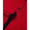 imageJVER Mens Casual Long Sleeve Stretch Dress Shirt WrinkleFree Regular Fit Button Down ShirtsBright Red