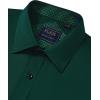 imageJVER Mens Casual Long Sleeve Stretch Dress Shirt WrinkleFree Regular Fit Button Down ShirtsDark Green