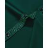 imageJVER Mens Casual Long Sleeve Stretch Dress Shirt WrinkleFree Regular Fit Button Down ShirtsDark Green