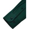 imageJVER Mens Casual Long Sleeve Stretch Dress Shirt WrinkleFree Regular Fit Button Down ShirtsDark Green