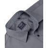 imageJVER Mens Casual Long Sleeve Stretch Dress Shirt WrinkleFree Regular Fit Button Down ShirtsGrey