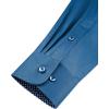 imageJVER Mens Casual Long Sleeve Stretch Dress Shirt WrinkleFree Regular Fit Button Down ShirtsGrey Blue