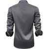 imageJVER Mens Casual Long Sleeve Stretch Dress Shirt WrinkleFree Regular Fit Button Down ShirtsGrey Grey