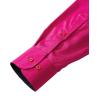 imageJVER Mens Casual Long Sleeve Stretch Dress Shirt WrinkleFree Regular Fit Button Down ShirtsHot Pink