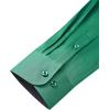 imageJVER Mens Casual Long Sleeve Stretch Dress Shirt WrinkleFree Regular Fit Button Down ShirtsHunter Green
