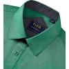 imageJVER Mens Casual Long Sleeve Stretch Dress Shirt WrinkleFree Regular Fit Button Down ShirtsHunter Green