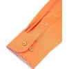 imageJVER Mens Casual Long Sleeve Stretch Dress Shirt WrinkleFree Regular Fit Button Down ShirtsOrange