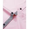 imageJVER Mens Casual Long Sleeve Stretch Dress Shirt WrinkleFree Regular Fit Button Down ShirtsPink