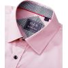imageJVER Mens Casual Long Sleeve Stretch Dress Shirt WrinkleFree Regular Fit Button Down ShirtsPink