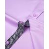 imageJVER Mens Casual Long Sleeve Stretch Dress Shirt WrinkleFree Regular Fit Button Down ShirtsPink Purple