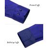 imageJVER Mens Casual Long Sleeve Stretch Dress Shirt WrinkleFree Regular Fit Button Down ShirtsRoyalblue